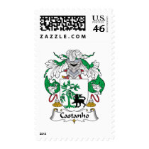 Castanho Family Crest postage by coatsofarms Castanho Family Crest postage