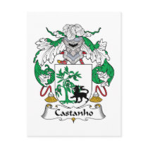 Castanho Family Crest postcards