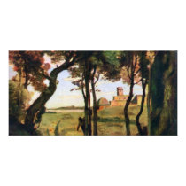 Castel Gandolfo By Corot Jean-Baptiste-Camille (Be Customized Photo Card