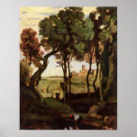 Castel Gandolfo by Jean-Baptiste-Camille Corot Print