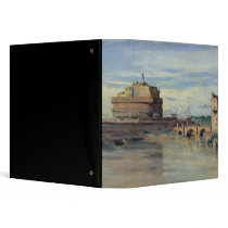 Castel Sant' Angelo and the River Tiber, Rome Vinyl Binder