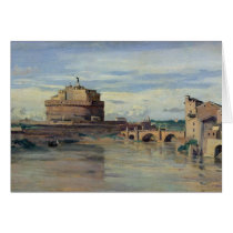 Castel Sant' Angelo and the River Tiber, Rome Cards
