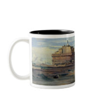 Castel Sant' Angelo and the River Tiber, Rome Coffee Mug