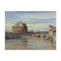 Castel Sant' Angelo and the River Tiber, Rome Post Card