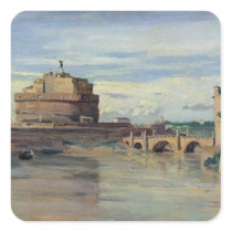 Castel Sant' Angelo and the River Tiber, Rome Sticker