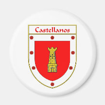 Castellanos Coat of Arms/Family Crest Magnets