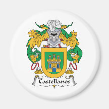 Castellanos Family Crest Magnets