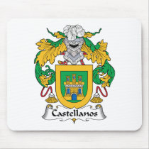 Castellanos Family Crest mousepads