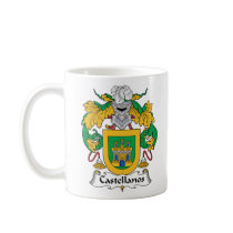 Castellanos Family Crest mugs