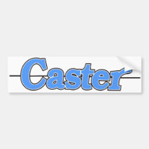 Caster Sticker Blue Bumper Stickers