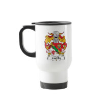 Castilla Family Crest mugs