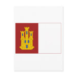 Castilla-La Mancha flag Post Card