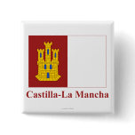 Castilla-La Mancha flag with name buttons