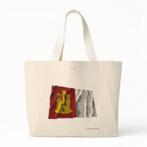 Castilla-La Mancha waving flag Canvas Bag