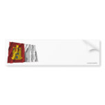 Castilla-La Mancha waving flag Bumper Sticker
