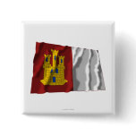 Castilla-La Mancha waving flag buttons