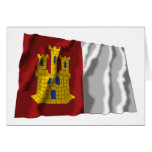 Castilla-La Mancha waving flag cards