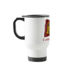 Castilla-La Mancha waving flag with name mugs