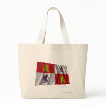 Castilla y León waving flag Tote Bags