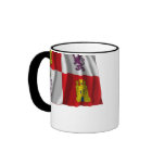 Castilla y León waving flag mugs