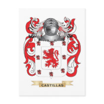 Castillas Coat of Arms Post Card