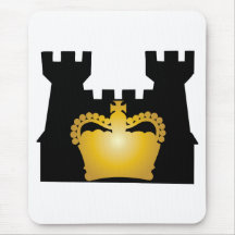Castle and Crown - Royalty of Kings and Queens Mousepads