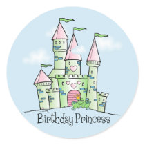 Castle Birthday Princess Sticker