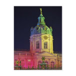 castle charlottenburg berlin germany illuminated postcards