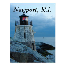 Castle Hill Lighthouse- Newport, RI card Post Cards