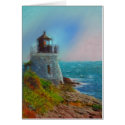 Castle Hill Lighthouse Oil Painting Gallery Card card