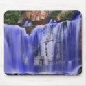 Castle in a Waterfall, mousepad by design_girl Castle in a Waterfall, mousepad