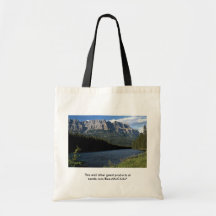 Castle Mountain, Bow River, Alberta, Canada Bags