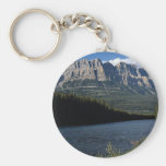 Castle Mountain, Bow River, Alberta, Canada Keychain