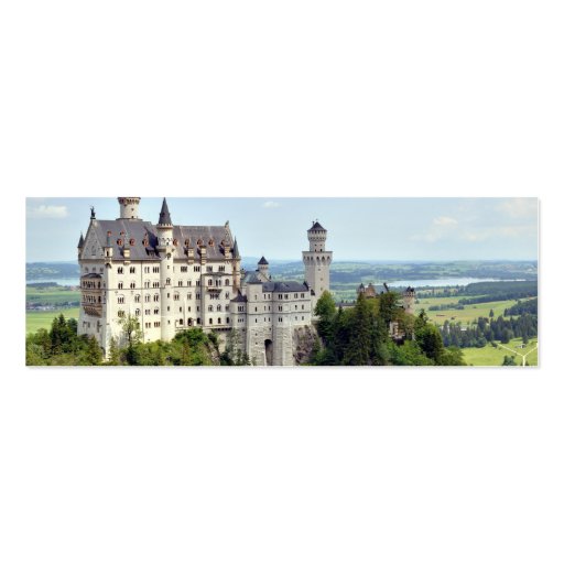 Castle Neuschwanstein Bavaria Germany Business Card Template (back side)