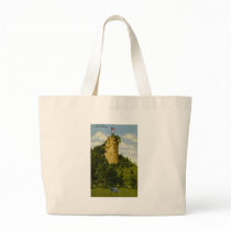 Castle Rock, St Ignace, Michigan Tote Bags