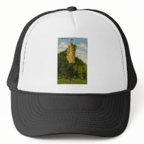 Castle Rock, St Ignace, Michigan Trucker Hats