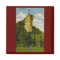 Castle Rock, St Ignace, Michigan Magnets