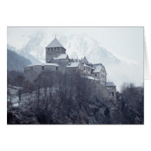 Castle Vaduz Liechtenstein Greeting Cards