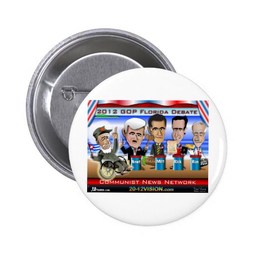 Castro Florida Debate Buttons