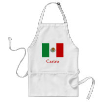 Castro Mexican Flag aprons