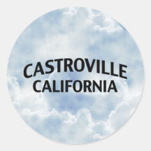 Castroville California Round Sticker