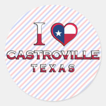 Castroville, Texas Round Sticker