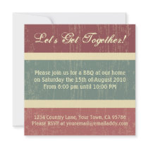 Casual BBQ Dinner Party Invitation by mariannegilliand Casual BBQ Dinner Party Invitation