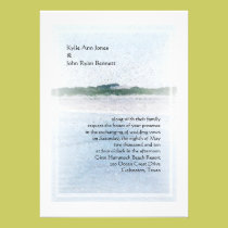 Casual Beach Wedding Invitation invitations