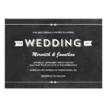 Casual Chalkboard Wedding Personalized Invitation
