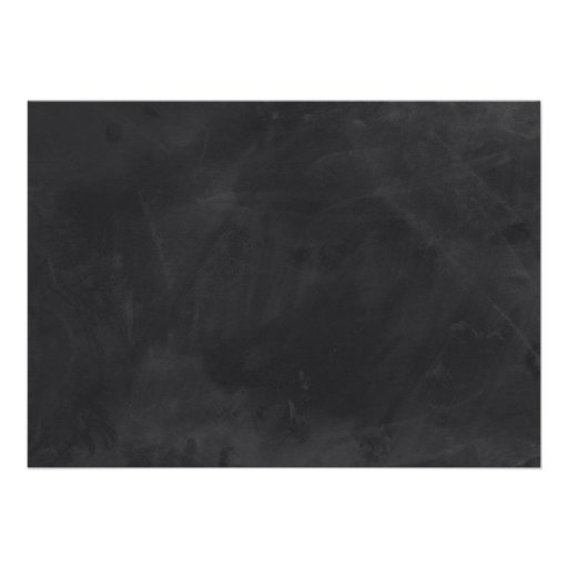 Casual Chalkboard Wedding Personalized Invitation