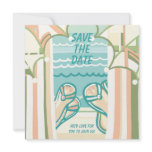 Casual &amp; Colorful Beach Save the Date Announcement