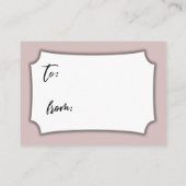 Casual Dusty Rose Display Baby Shower No Gift Wrap Enclosure Card Zazzle