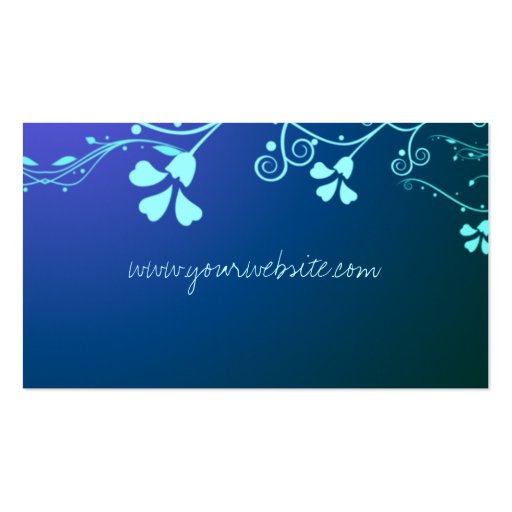 Casual Floral Business Card (back side)