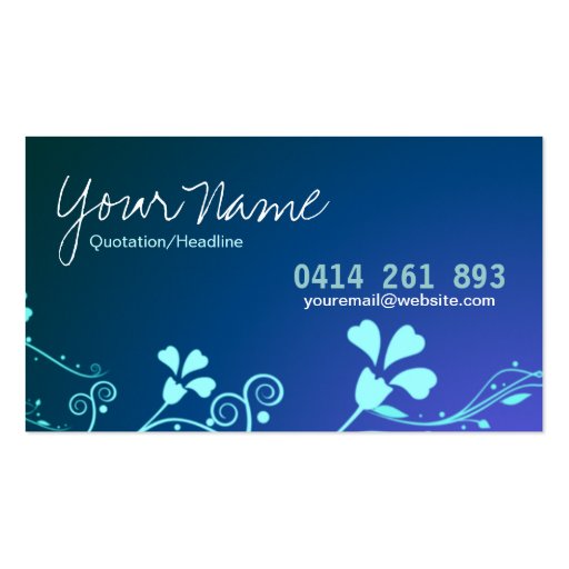 Casual Floral Business Card